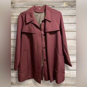 Vintage All Weather Burgundy Coat